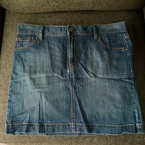 Denim mini skirt